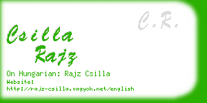 csilla rajz business card